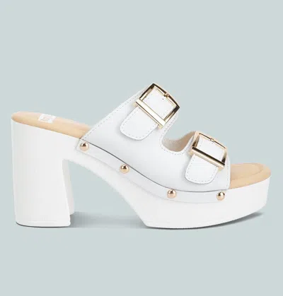 RAG & CO KENNA DUAL BUCKLE STRAP SANDALS