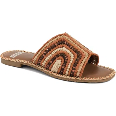 Rag & Co Kivah Slide Sandal In Brown
