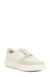 Rag & Co Kjaer Dual Tone Leather Sneakers In Off White In White/beige