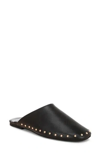 Rag & Co Mackey Studded Leather Mule In Black