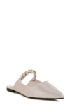 Rag & Co Magnum Crystal Strap Mule In Beige
