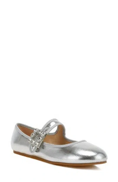 Rag & Co Women's Upstage Brooch Mary Jane Sandals In Silver