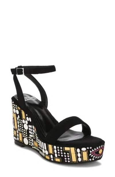 Rag & Co Metropolis Wedge Sandal In Multi