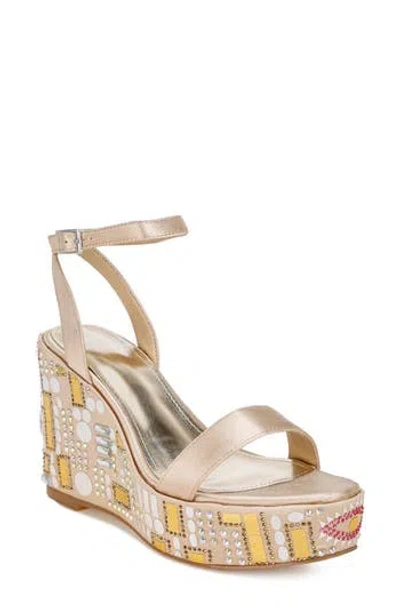 Rag & Co Metropolis Wedge Sandal In Brown