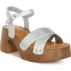 Rag & Co Morasa Platform Sandal In Silver