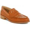 Rag & Co Oglavia Stud Penny Loafer In Tan