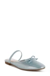Rag & Co Opalia Shimmer Mule In Baby Blue