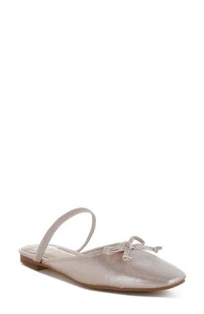 Rag & Co Opalia Shimmer Mule In Champagne Gold