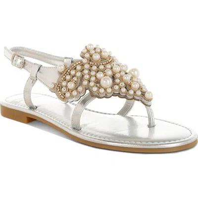 Rag & Co Opazie Faux Pearl Sandal