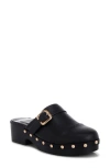 Rag & Co Pinto Stud Mule In Black