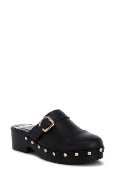Rag & Co Pinto Stud Mule In Black