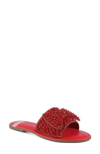 Rag & Co Pipa Slide Sandal In Red