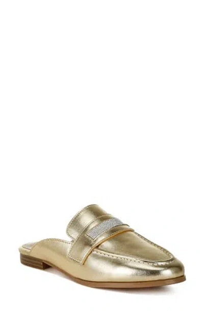 Rag & Co Piscola Rhinestone Mule In Gold