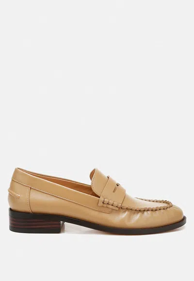 Rag & Co Plavia Genuine Leather Loafers In Black