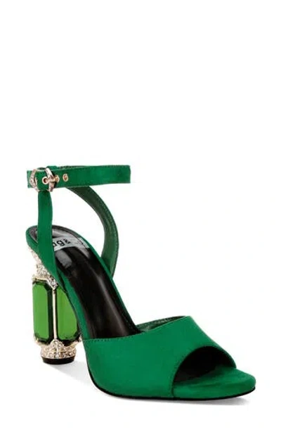 Rag & Co Raome Embellished Heel Sandal In Green