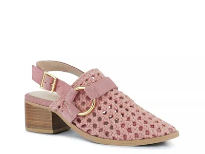 Rag & Co Rosalie Slingback Clog In Pink