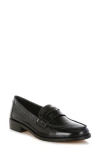 Rag & Co Women's Roxana Real Leather Penny Strap Loafers In Black