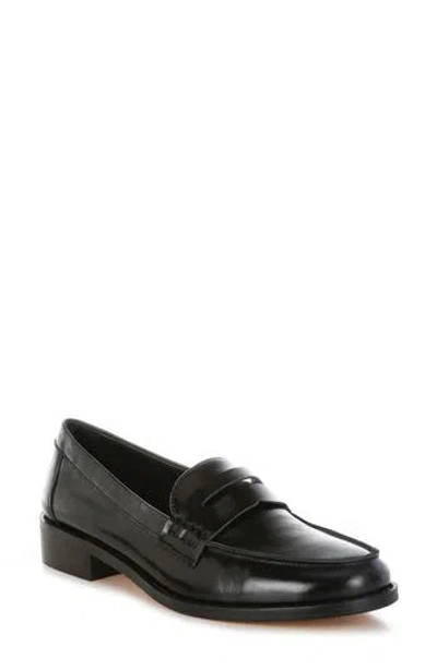 Rag & Co Women's Roxana Real Leather Penny Strap Loafers In Black