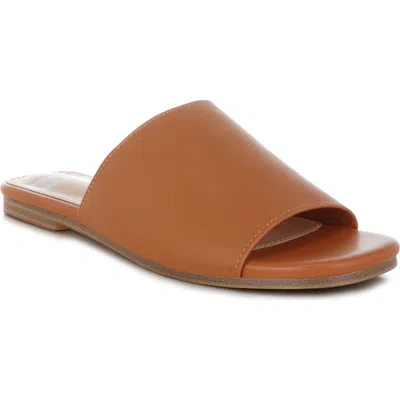 Rag & Co Shanon Slide Sandal In Tan