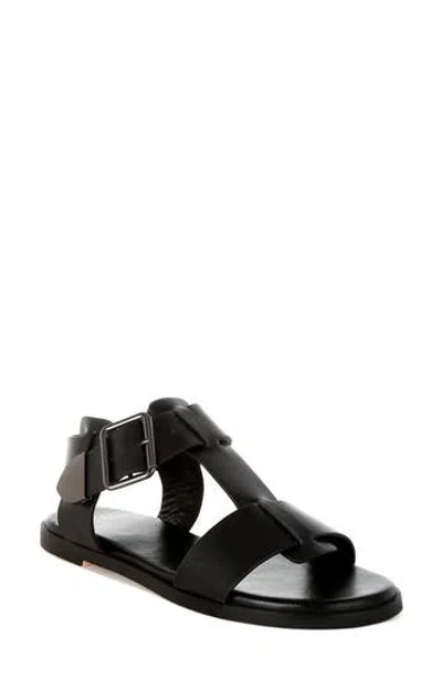 Rag & Co Shayla Gladiator Flat Sandal In Black