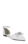 Rag & Co Simina Embellished Ankle Tie Flat In Multi