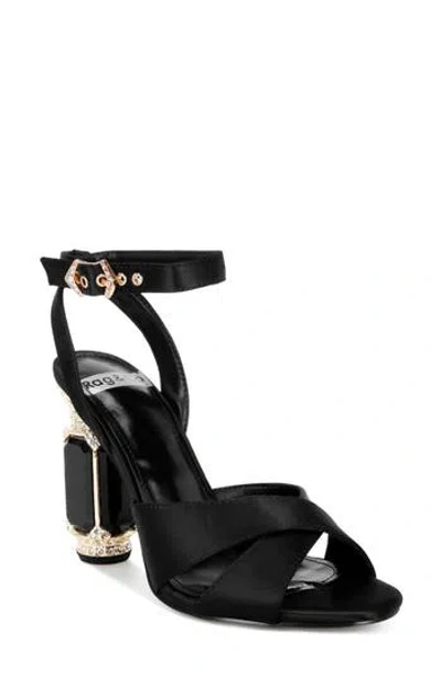 Rag & Co Tribeca Embellished Heel Sandal In Animal Print