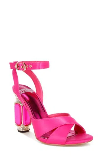 Rag & Co Tribeca Embellished Heel Sandal In Pink