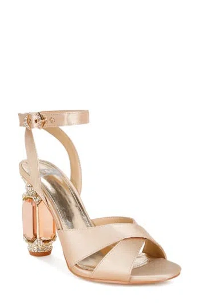 Rag & Co Tribeca Embellished Heel Sandal In Gold