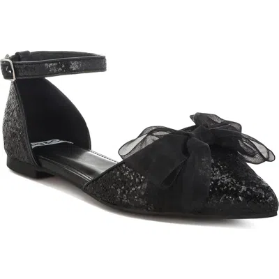 Rag & Co Valleta Bow Flat In Black