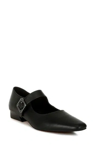 Rag & Co Vernis Mary Jane Flat In Black
