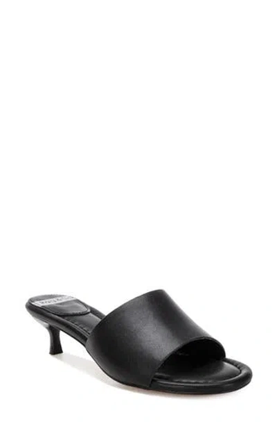 Rag & Co Vizzini Leather Slide Sandal In Black
