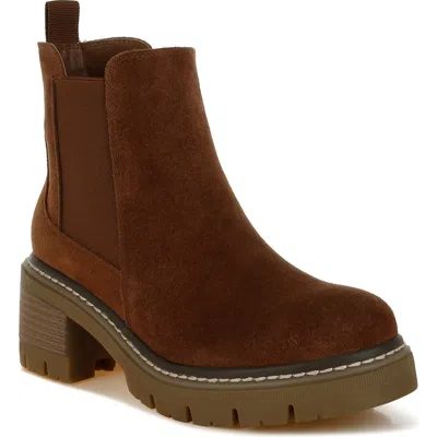 Rag & Co Vostok Lug Sole Chelsea Boot In Brown