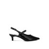 Rag & Co Women's Abloom Kitten Heel Slingback Sandals In Black In Black