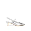 Rag & Co Women's Abloom Kitten Heel Slingback Sandals In Silver By  In Multi