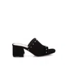 Rag & Co Women's Agape Genuine Suede Leather Slip Ons In Black In Black