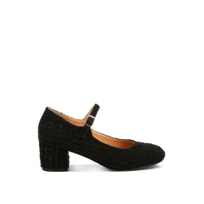Rag & Co Women's Antara Tweed Mary Jane Sandals In Black