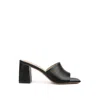 Rag & Co Women's Audriana Black Textured Block Heel Sandals In Black