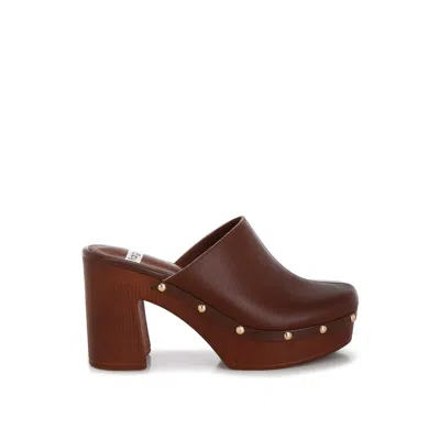 Rag & Co Women's Benji Recycled Leather Clogs In Brown By