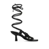 Rag & Co Women's Beroe Black Braided Handcrafted Lace Up Sandal In Black