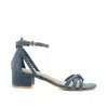 Rag & Co Women's Blue Nicola Denim Block Heel Sandal In Blue
