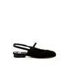 Rag & Co Women's Bounzi Soft Suede Leather Slingback Sandals In Black In Black