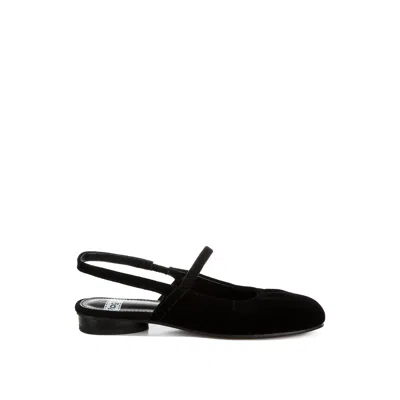 Rag & Co Women's Bounzi Soft Suede Leather Slingback Sandals In Black