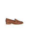 Rag & Co Women's Brown Anna Tan Suede Leather Loafers By  In Multi