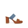Rag & Co Women's Brown Eddlia Slip On Platform Sandals In Tan In Brown