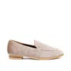 Rag & Co Women's Brown Luxe-lap Taupe Velvet Handcrafted Loafers In Brown