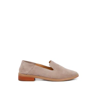 Rag & Co Women's Brown Oliwia Taupe Classic Suede Loafer