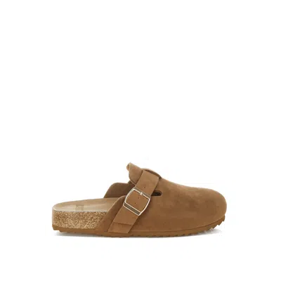 Rag & Co Women's Brown Ratiha Buckle Accent Slip-on Footbed Mules In Tan By