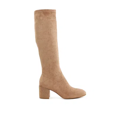 Rag & Co Women's Brown Sinaloa Microfiber Knee High Boots In Camel