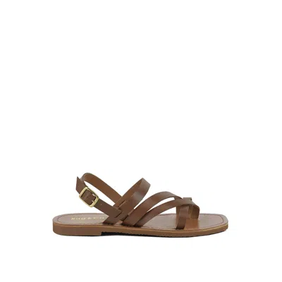Rag & Co Women's Brown Sloana Strappy Flat Sandals In Tan By  In Multi
