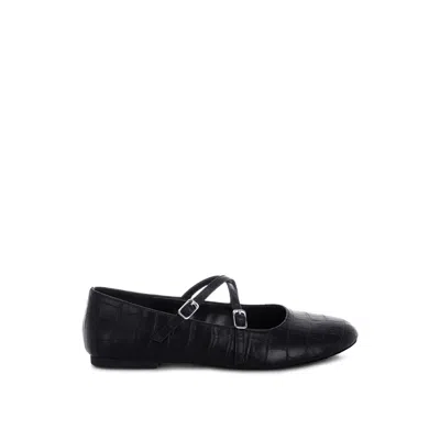 Rag & Co Women's Chirola Mary Jane Ballet Flats In Black By